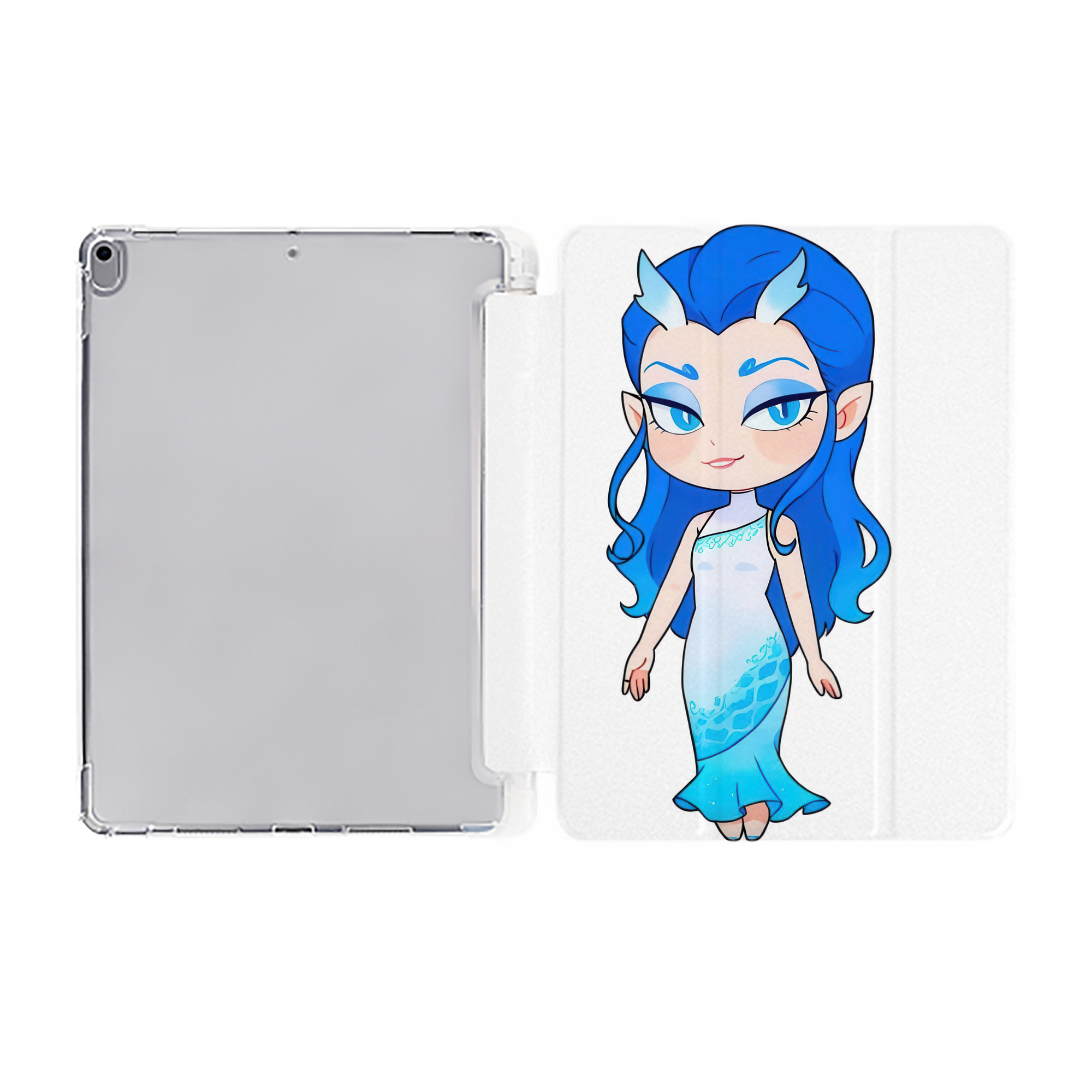 （画像用） Ne Zha 2 ナタ 魔童の大暴れ IPad ケース ペン収納付き 三つ折りスタンド PUレザー×シリコン 対応機種9.5/10.5/10.9インチ